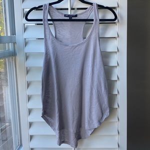 High low scoop neck tank top